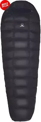 Black Snow Sleeping Bag 4 Seasons Duck Down Waterproof