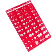 42 Nut and Bolt Thread Checker, Size and Thread Gauge - 19 Standard & 15 Metr...