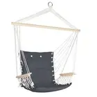 Hammock Chair Hanging with Armrest Camping Hammocks Grey Outdoor Relaxatio -GREY