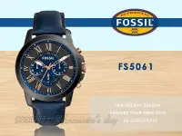 在飛比找Yahoo!奇摩拍賣優惠-CASIO時計屋 FOSSIL手錶 FS5061 三眼石英男