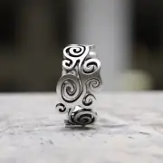 Handcrafted 925 Sterling Silver Celtic Spiral Ring - Unique Snake-inspired