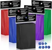 500 Count Card Sleeves for Trading Cards, Matte Deck Guard Card Sleeves, Card Protectors Sleeves for MTG, Baseball/Sports Cards, Yugioh Card, Game Card (5 Colors)