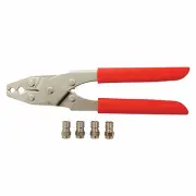 Antsig CRIMP TOOL+4 Connectors, Use With RG59 & RG6 F-Type *Australian Brand