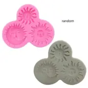 for Creative for Sun Moon Silicone Resin Molds Wall Desktop Cabinets Decor DIY H