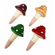 4pcs Mushroom Plant Self Watering Stakes Indoor Outdoor Water Spikes for Plant