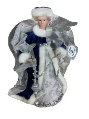 Vintage 2002 Purple Angel Christmas Tree Topper 15” x 9” by Trim a Home Kmart