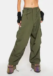 [UFO Contemporary] Olive Micro Twill Wind Pants