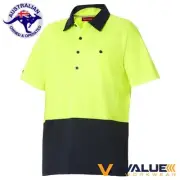 Hard Yakka Koolgear Ventilated Hi-Vis Two Tone Polo Short Sleeve Y11396