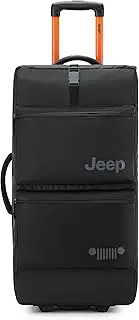 [Jeep] Js006b Two Wheel Rolling Travel Duffle Bag, Black, 27 Inch, Js006b Two Wheel Rolling Travel Duffle Bag