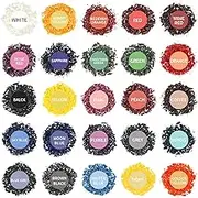JOELELI DIY Candle Dye Wax Dye Flakes for Making Candles 25 Colours Soy Candle Wax Safety Wax Dye Chips, 5g for Each Pack, Use in Soap, Candles Making
