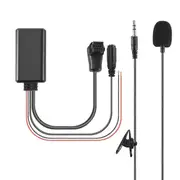 Car Bluetooth 5.0 Aux Cable Microphone Handsfree Mobile Phone Free Calling Adapter for Pioneer Radio IP-BUS P99 P01 black