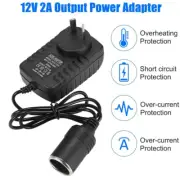 Wall AC - DC 12V 2A Car Charger Cigarette Lighter Socket Adapter Power Converter