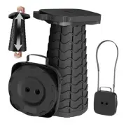 2024 Upgraded Collapsible Stool, Portable Folding Stool, Telescoping Camping