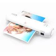 Desktop Laminator Machine Set A4 Size Hot and Cold Lamination 2 Roller U6W9