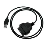 Cable Connector Diagnostic Tool 16Pin OBD2 To USB Port Charger Extension Adapter