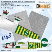 DN 1/48 B-24 Liberator Tubarao Assembly Ship Insignia Mask for HobbyBoss #81774