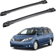 STIDPFZX Roof Rack Crossbar Compatible for Toyota Sienna 2011-2020 with Side RailsAluminum Alloy Roof Rack for Car Top Luggage Carrier Rails