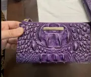 Brahmin Corie wristlet Ultraviolet Ombre Melbourne Genuine Leather