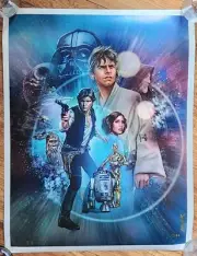 Jason Palmer Star Wars A New Hope Pearlized LE Art Print Poster