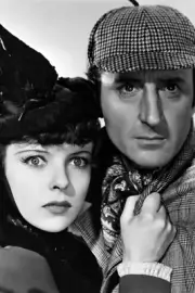 ADVENTURES OF SHERLOCK HOLMES Ida Lupino Basil Rathbone 24x36 inch Poster