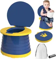 Portable Potty for Kids Toddlers Foldable Travel Potty Training Seat for Car, Camping, Outdoor, Indoor