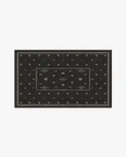90' x 150' | Machine Washable Runner Rug | Kid & Pet Friendly | Indoor Rug | Alma Soft Black Rug | Ruggable