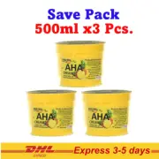 Body Cream AHA 70% Whitening Pineapple Bleaching Dark Spot Lightening 3x500ml