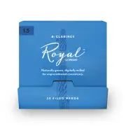 Royal by D'Addario Bb Clarinet Reeds Size 1.5, 25-Count Single Reeds
