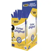 BIC Cristal Ballpoint Pens Medium (Blue) [Box 50]