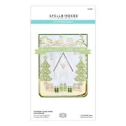 Spellbinders All Hearts Come Home A2 Cardfront Die 6pc : Christmas Flourish Col