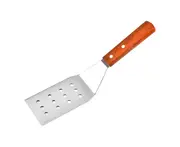 Stainless Steel Frying Spatula with Wooden Handle Non-stick Hamburger Turner Steak Pancake Burger Flipper for Restaurant-A