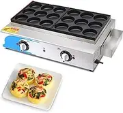 Commercial Red Bean Cake Machine, 9 Hole Stainless Steel Egg Burger Machine with 50-300℃Temperature Control Rapid Heating, 2000W Electric Heating Meat Hamburger Maker Griddle, for Home Burger B