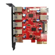 PCI-E to Type-C (2),Type-A (5) USB 3.0 5-Port PCI Express Expansion Card7771