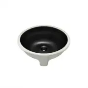 Swiss Madison Undermount Bathroom Sink Ceramic Matte Black Finish Oval NonPorous