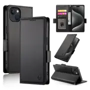 Wallet Case for IPhone 13,Slim Protective Shockproof Case With Card Holder,Premium PU Leather Kickstand-Black