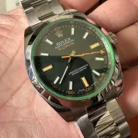 在飛比找Yahoo!奇摩拍賣優惠-Rolex 116400 綠玻璃 milgauss