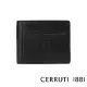 【Cerruti 1881】限量2折 義大利頂級小牛皮8卡短夾 全新專櫃展示品(黑色 CEPU05716M)