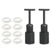 Pack of 10 E14 Socket Ring Removal Tool T Type with Lamp Shade Socket Ring White