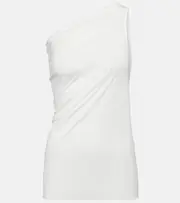 [Rick Owens] Rick Owens One-shoulder jersey top AU 12 white
