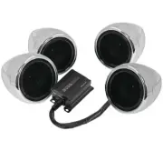 BOSS AUDIO 1000W 4-SPEAKER BLUETOOTH SOUND SYSTEM CHROME SUZUKI MOTORCYCLES ALL