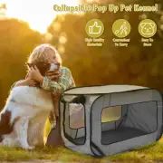 Dog Travel Crate Foldable Pop Up Dog Crate with Storage Bag 36.6×20.5×20.5 xigCV