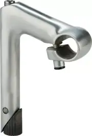 Zoom HE 1 in Quill Stem 80mm 25.4mm 17 Deg 22.2-24tpi Quill Silver Aluminum