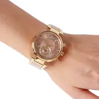 在飛比找蝦皮購物優惠-Michael Kors mk6360 玫瑰金 粉色錶帶 羅