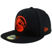 Mortal Kombat Logo New Era 59Fifty Fitted Hat Black