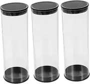 NAMOARLY 2PCS Clear Golf Ball Display Case Cylindrical Design for Stylish Storage for Golf Enthusiasts Transparent Boxes for Showcasing