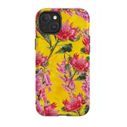 For iPhone 15 Plus Tough Case Compatible with MagSafe Flower Pattern