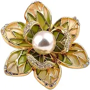 [CALLARON] Floral Lapel Pin Stylish Alloy Brooch for Women Elegant Flower Corsage Pin for Suits Versatile Decorative Accessory for Formal Events and Weddings Unique Design