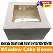 10/20/30x Cake Boxes 8,10,12 Inches Display Window Face Tall Wedding Cake Boxes