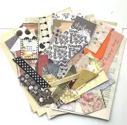 Junk Journal Supplies, 100+ Items, Scrapbook Papers, Quotes, Vintage Book Pages