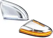 Dynamic Turn Signal Light For Dodge For Ram 1500 2500 3500 2009~2018 Car LED Dynamic Blinker Turn Signal Sequential Side Mirror Indicator Light Dynamic Turn Indicator(2piece R L Clear)